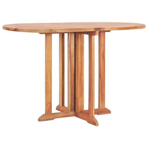 Vidaxl Marron Table Pliable De Jardin Papillon 120X70x75 Cm Bois Teck Solide