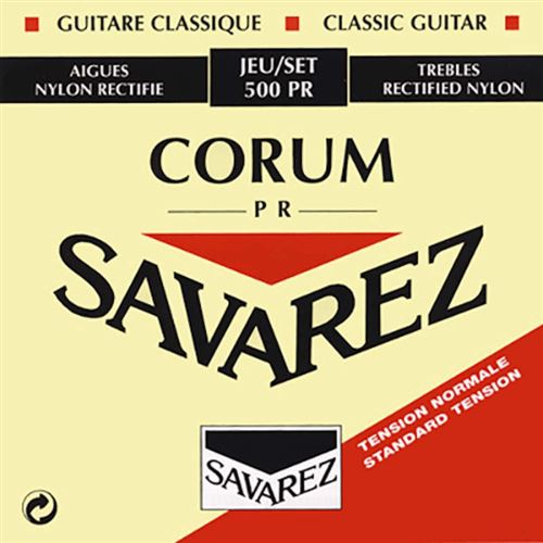 Jeu savarez corum rouge tirant normal 500 pr