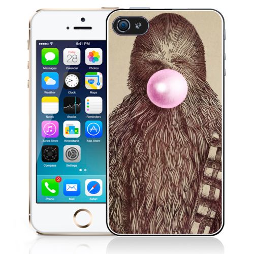 Coque pour iPhone 5C star wars chewbacca chewing gum