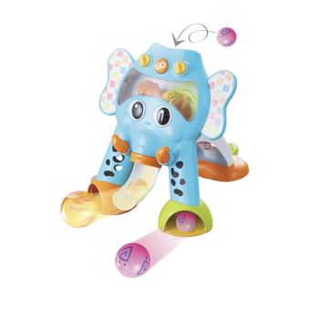 Miroir D'éveil éléphant Infantino - Jouet Sensoriel Avec Textures Et Sons 0-12 Mois