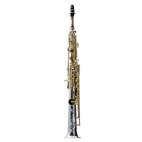 JSS 1100 SGQ Saxophone Soprano, corps argenté, clés vernies, Sona Pure