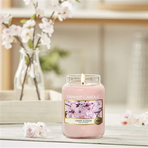 Yankee Candle - Bougie jarre en verre senteur fleurs de cerisier Grand  modèle - Achat & prix