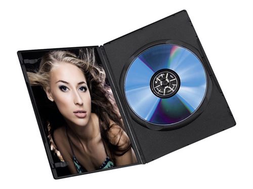 Hama DVD Slim Box boîtier de rangement extra-plat pour DVD