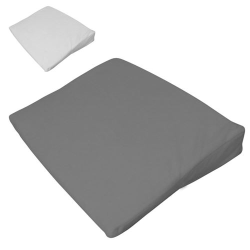 Drap housse 100% coton pour plan incliné - 40 cm de large - Gris
