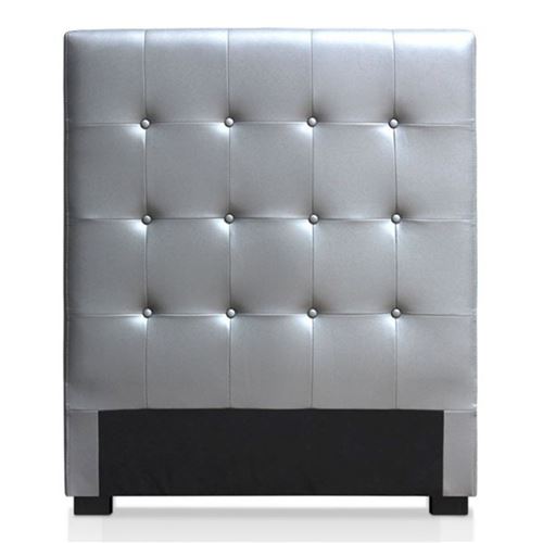 Paris Prix - Tête De Lit Capitonnée amor 90cm Argent
