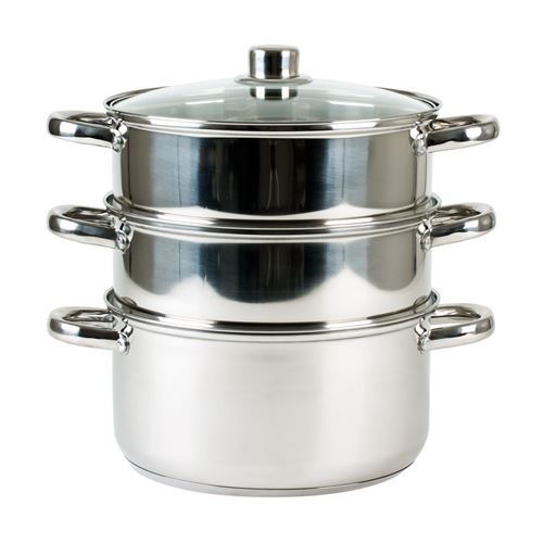 Combiné vapeur inox 20 cm 3 compartiments acier inoxydable (inox) 20.00 cm TREND - Image 3