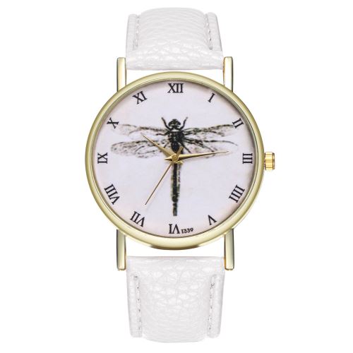 bracelet en cuir montre authentique dames tendance masculine montre à quartz étudiant T339-Ablanc