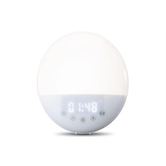 Radio-Réveil Lenco CRW-110WH Alexa wake up light Radio-réveil