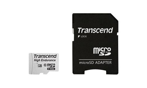 Transcend High Endurance - Carte mémoire flash (adaptateur microSDHC - SD inclus(e)) - 16 Go - UHS-I U1 / Class10 - SDHC
