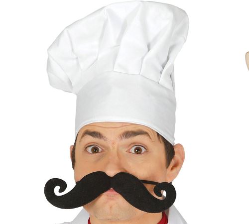 Moustache géante 21 cm avec gomme