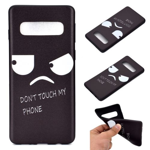 Coque en TPU logiciel d'impression de patrons visage furieux pour votre Samsung Galaxy S10