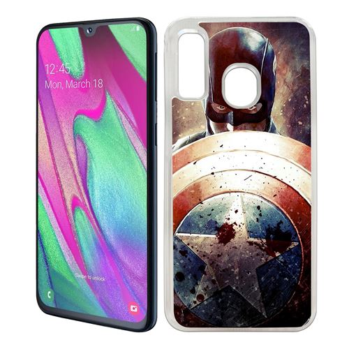 Coque pour Samsung Galaxy A40 -  Captain America Grunge Avengers