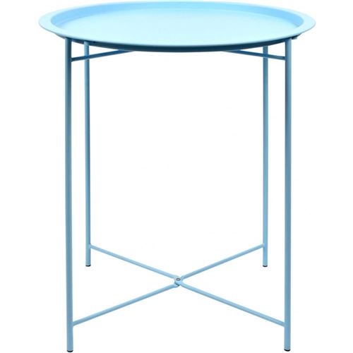 Esschert Design - Table d'appoint en acier nuances de bleu