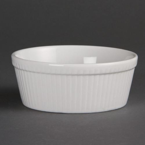 Plats à gratin ronds blancs olympia 134mm