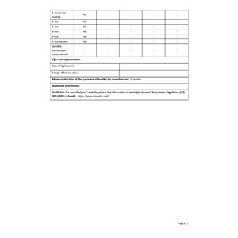 Cave de service 62L 20 Btls Froid N/C DOMETIC 29.5cm G, C20G