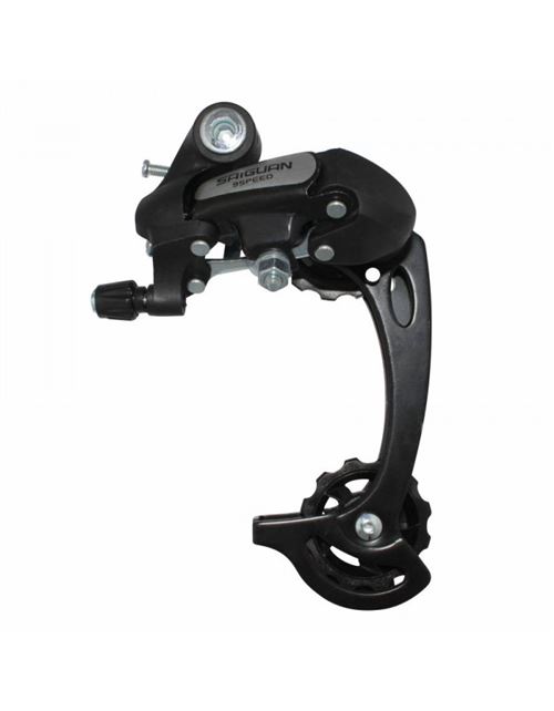 Derailleur vtt arriere p2r 9-8v. noir nine grande chape (compatible shimano jusqu'a 34dts)