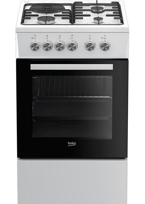 Beko FSS53000DW - Cuisinière - pose libre - largeur : 50 cm - profondeur : 60 cm - hauteur : 85 cm - classe A - blanc