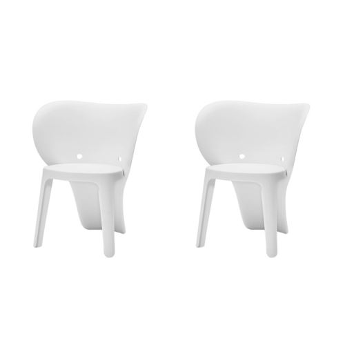 SoBuy® KMB12-Wx2 Lot de 2 Chaise Enfant Design Chaise pour Enfants Siège Garçons et Filles Confortable Éléphant Blanc - Haute Qualité