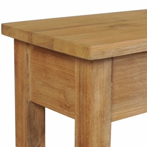 KKmoon Table console | Buffet | Table de Salon | Armoire à Tiroir Style Colonial en Bois de Teck massif 120 x 30 x 80 cm