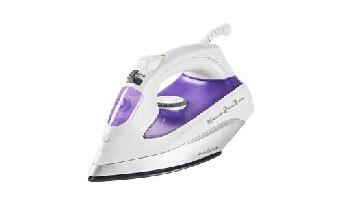 Fer à vapeur 2000 w jet de vapeur semelle en céramique violet nedis