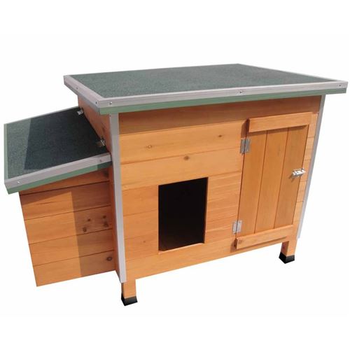 Comparer les prix de FLAMINGO Poulailler Ginger 100 x 79 x 64 cm Marron 300300