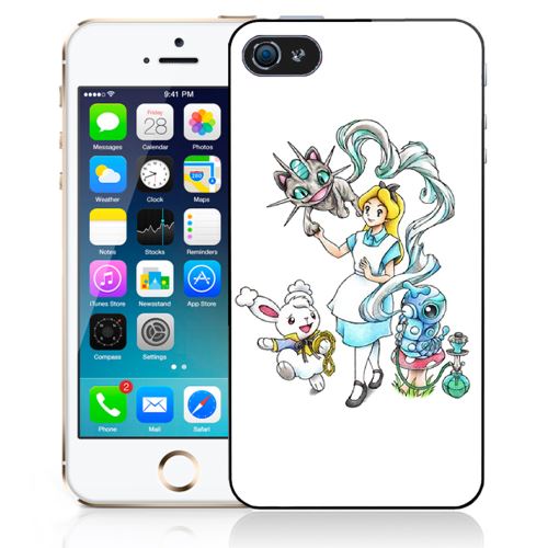 Coque pour iPhone 4/4S alice au pays des merveilles pokémon