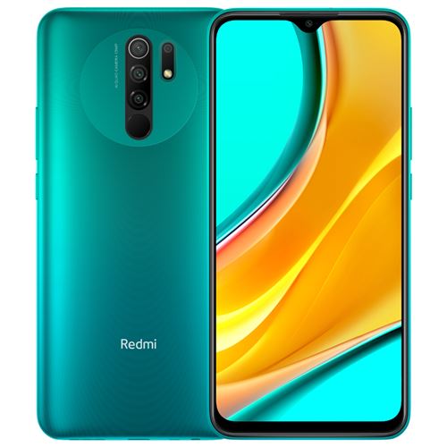 Smartphone Xiaomi Redmi 9 6.53 Quad 4Go RAM 64Go ROM Ocean Green sans NFC