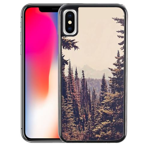 Coque pour iPhone XR foret sapins