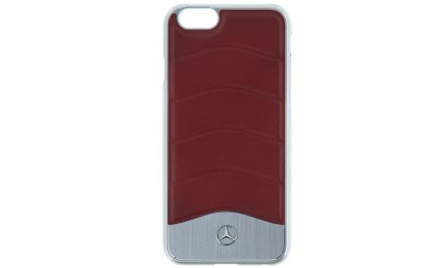Coque Mercedes rigide rouge et aluminium pour iPhone 6/6s