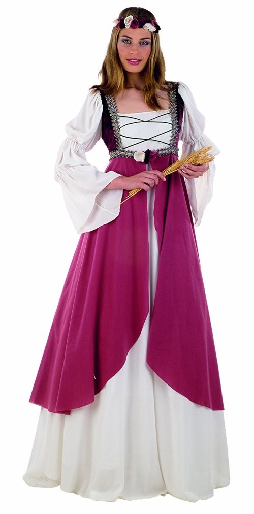 costume médiéval, robe de château, demoiselle d'honneur, Robe de cérémonie, Damenkostüm incl. Bandeau