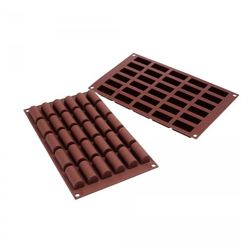 Moule 30 mini b&ucirc;ches silicone silikomart - 26.129.77.0065