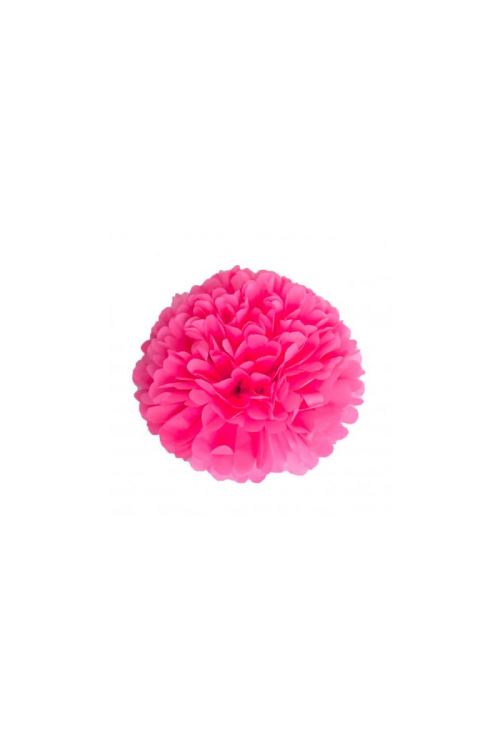 Pompom Satin Bubble Gum 40cm - Bubble Gum - 40 cm de diamètre