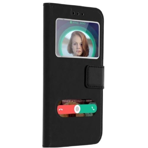 Etui double fenêtre pour Samsung Galaxy NOTE 10 - Noir