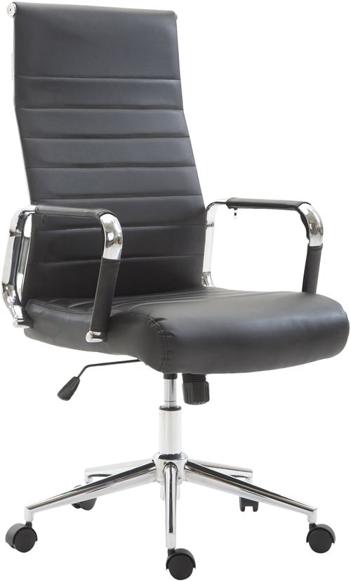 Fauteuil de bureau Kolumbus similicuir - Siège Noir