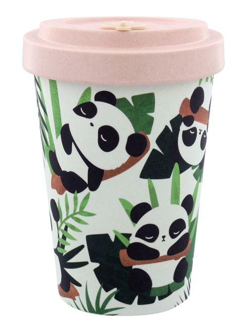 Tasse de voyage Pandarama Bambou biodégradable écologique blanc