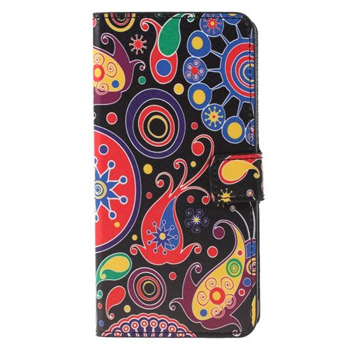 Etui en PU impression de motifs modèle abstrait pour votre Sony Xperia XA3