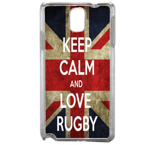 Coque Rugby England Compatible Samsung Galaxy Note3 Transparent