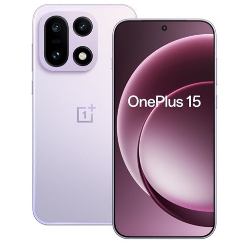 ONEPLUS Smartphone 15 5G 16Go RAM 512Go Ultra Violet 6.78"" 165Hz Tri-Chip AI Smartphone Snapdragon 8 Elite Gen5 7300mAh CPH2747