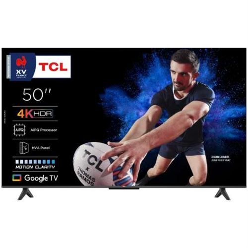 Tv led 50 pouces 4k uhd hdr10 google tv 3xhdmi 2.1 wifi dimensions L.1111 x l.257 x H.684 x 50P.6 mmK TCL