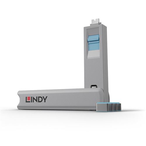 Lindy - Bloqueur de port USB-C - bleu
