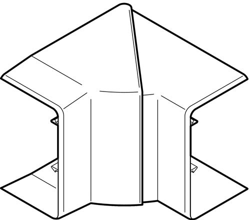Angle intérieur CLIDI 90X55mm - REHAU - 6132953
