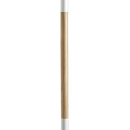 Lampadaire LED Unilux Pryska 40W 4000 Lumens Variateur Tactile - Blanc/Hêtre