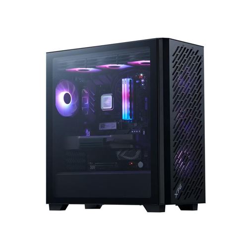 Boîtier PC Xpg Valor Air Pro Midi Tower - Noir - Verre Trempé - Airflow - Éclairage Multi-Couleur