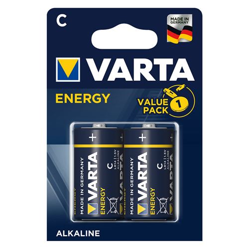 Varta - Pack de 10 blisters de 2 Piles ENERGY C (LR14)