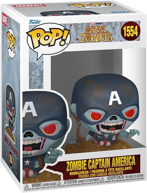 Funko Bleu Figurine Marvel Zombies Captain America - Image 2