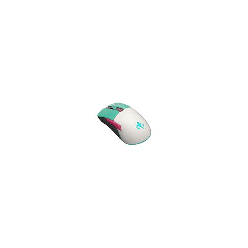 Non Communiqué Blanc Asus Tuf Gaming Mini - Hatsune Miku Edition - Souris - Optique - 6 Boutons - Filaire, Sans Fil - Usb, 2.4 Ghz, Bluetooth - Turquoise, Rose