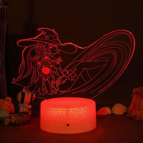 Lampe 3D Tactile Veilleuses Enfant MJ2047 Genshin Impact a 16 Couleurs avec Telecommande