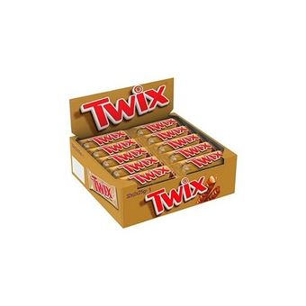 Biscuit au Caramel Enrobé au Chocolat au Lait Twix 50g