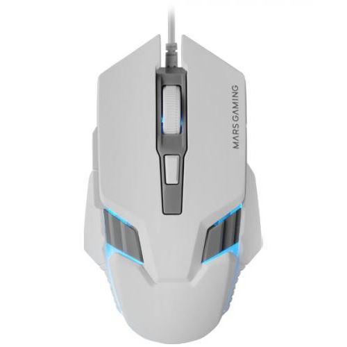 Mars Gaming MM024, Ratón Gaming RGB, Sensor Óptico 4000 DPI, Switches Mecánicos Huano, Iluminación RGB Flow, Ajuste On-the-fly 1200 / 2400 / 3200 / 4000 DPI, Compatibilidad Multiplataforma, Ratón