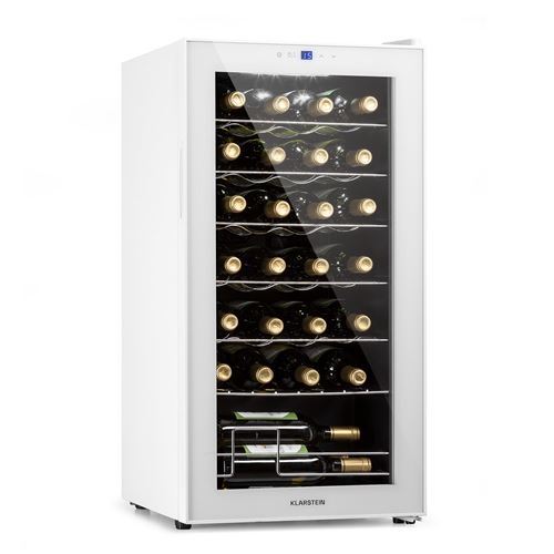 Klarstein Shiraz 28 Uno - Frigorifero Per Vini, 74 L, 28 Bottiglie, Pannello Di Controllo Touch, 5-18°c